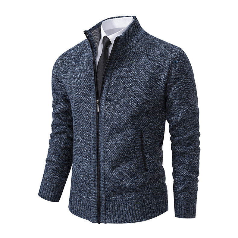 Men's Stand Collar Cardigan