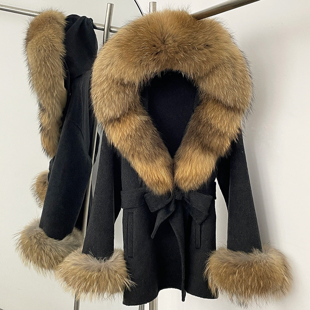 Double-Sided Wool Coat Women's Woolen Coat