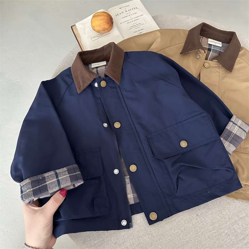 Children's Plaid Coat