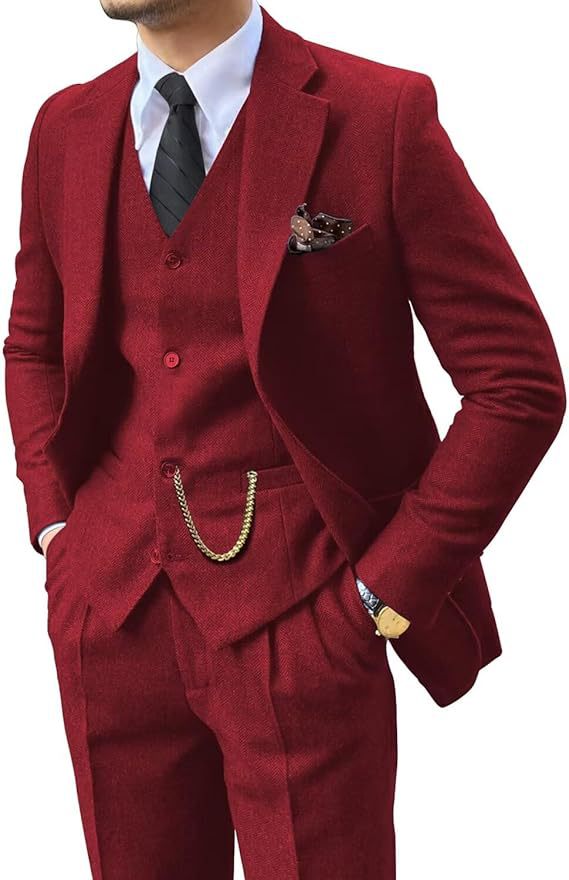Men's Suit Three-Piece Set