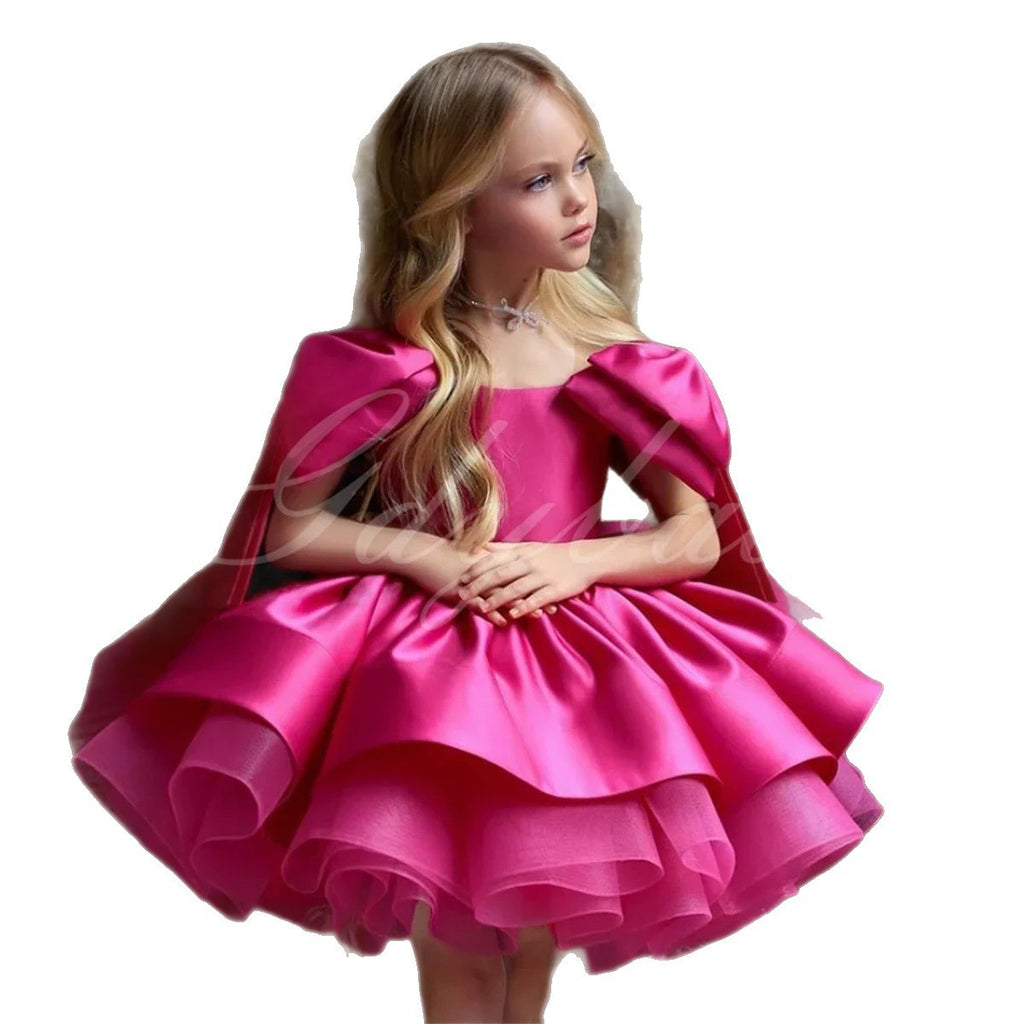 Girl's Princess Puff Sleeve Dress