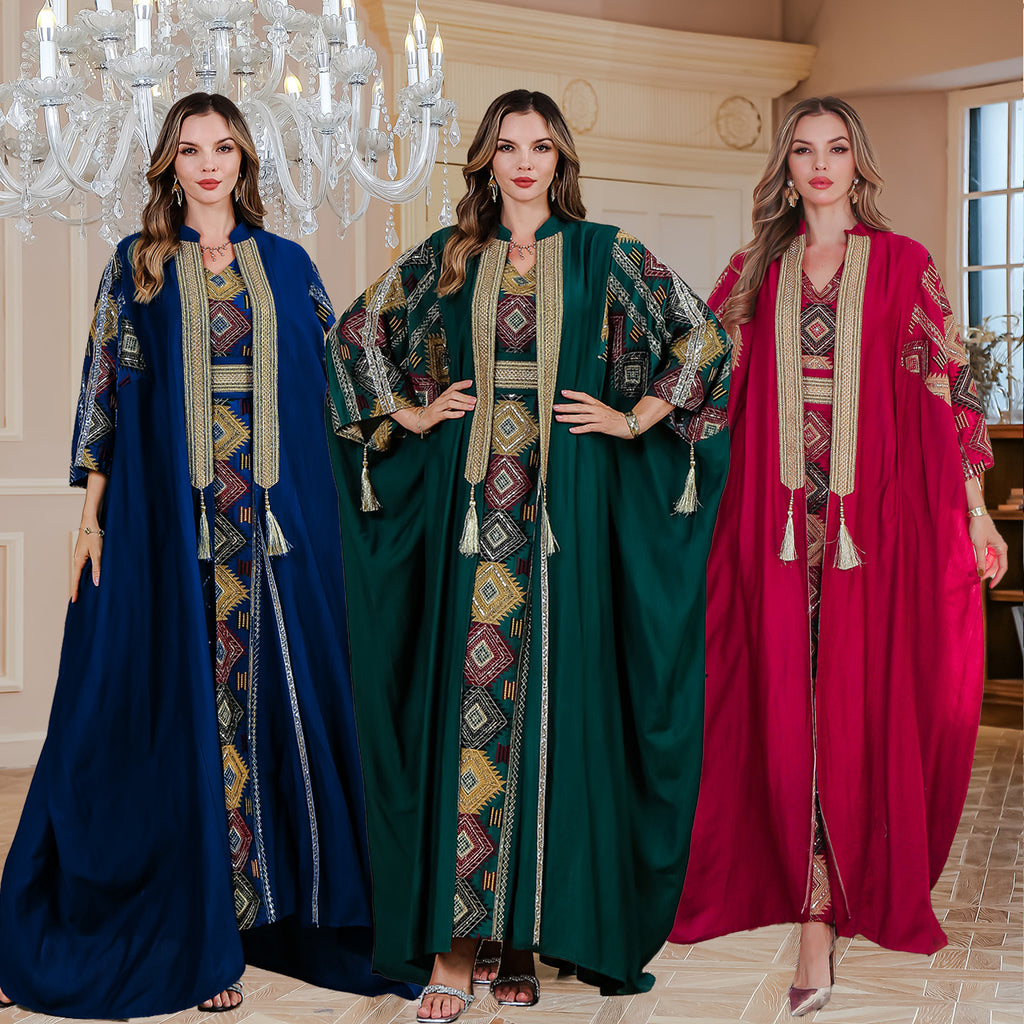 Embroidered robe