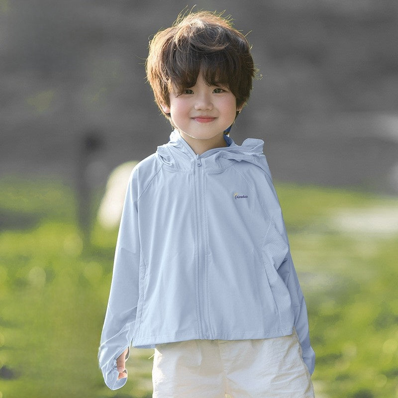Children's Lightweight UV Protection Hooded Jacket