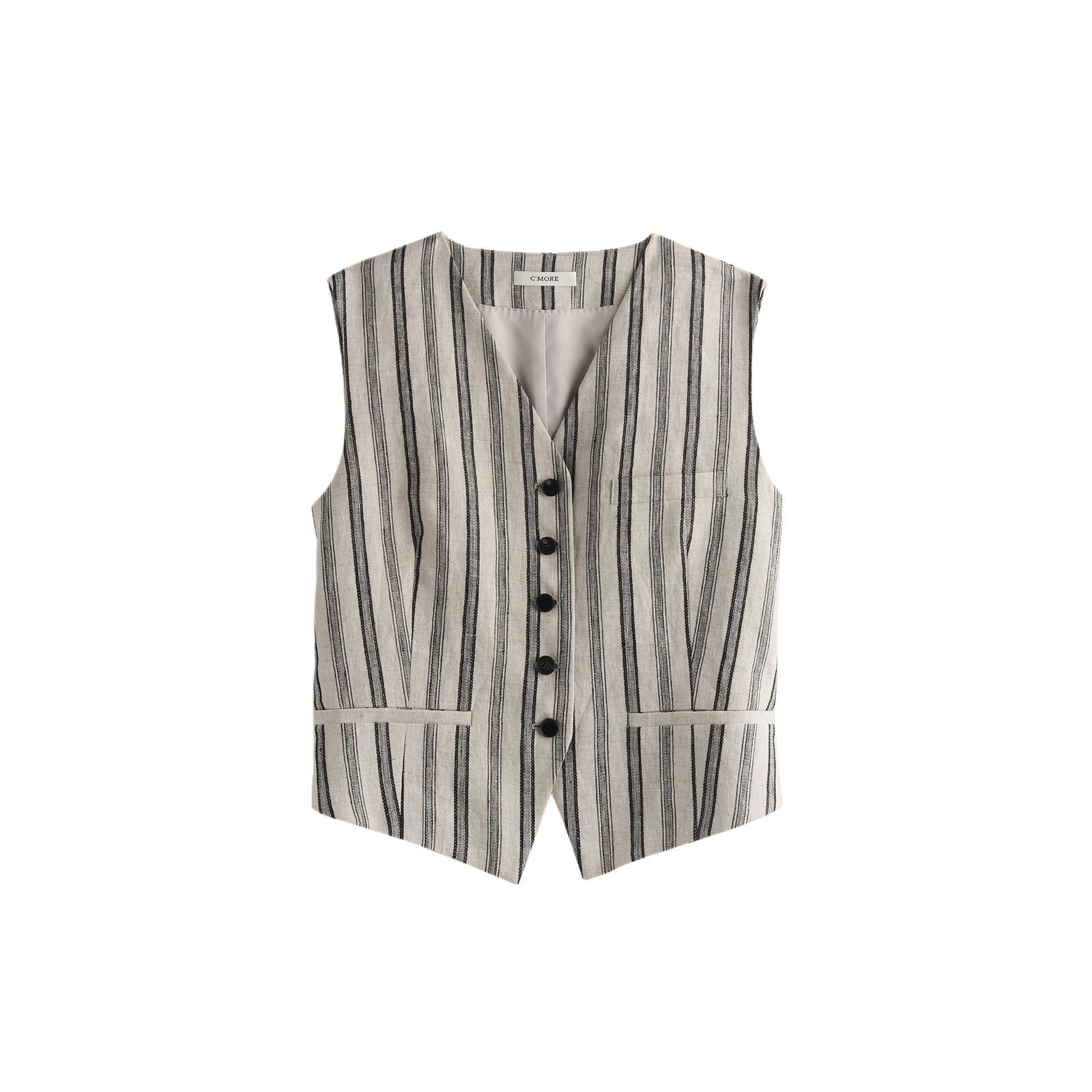 V-neck women's suit vest