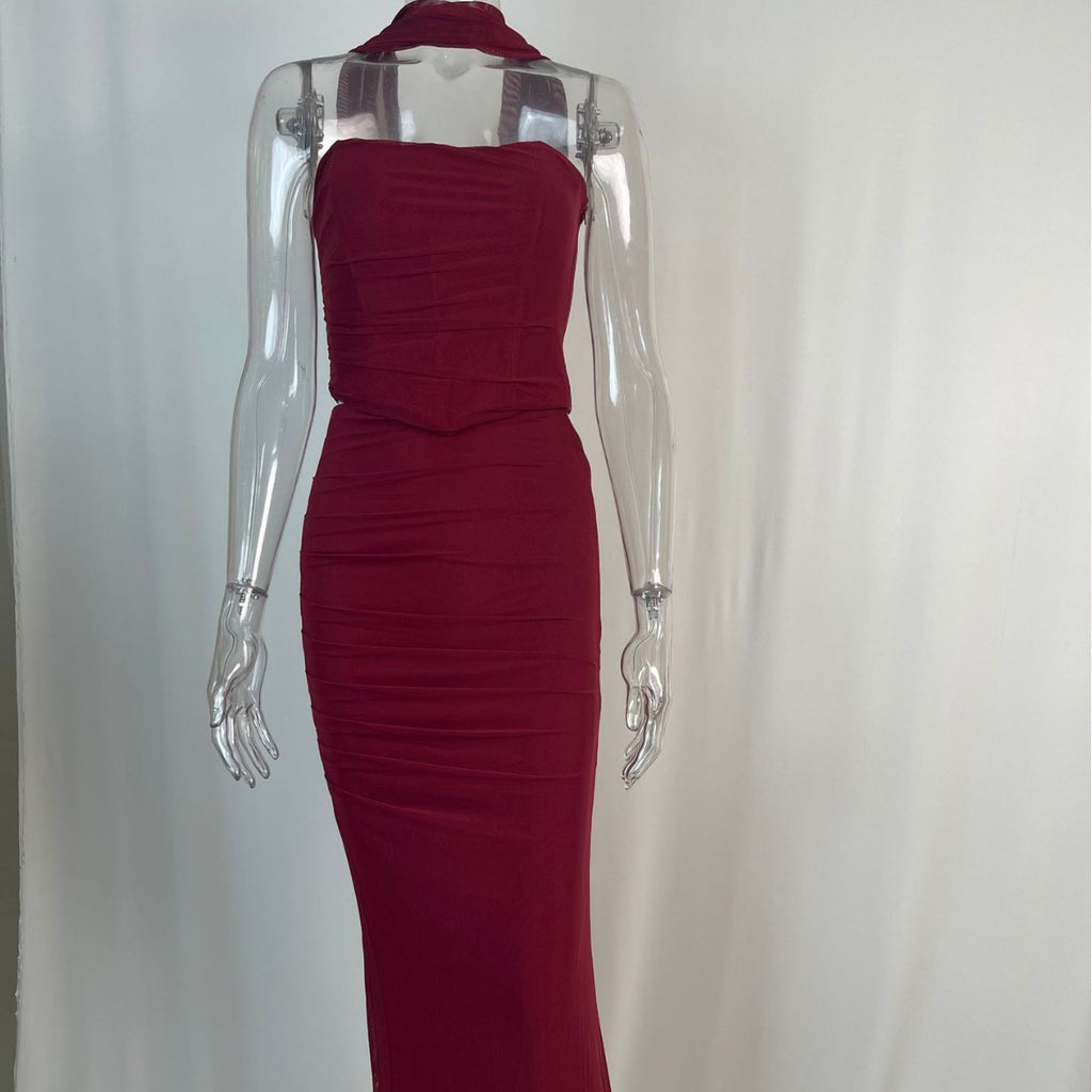 Women's Tube Top and Pencil Skirt Set