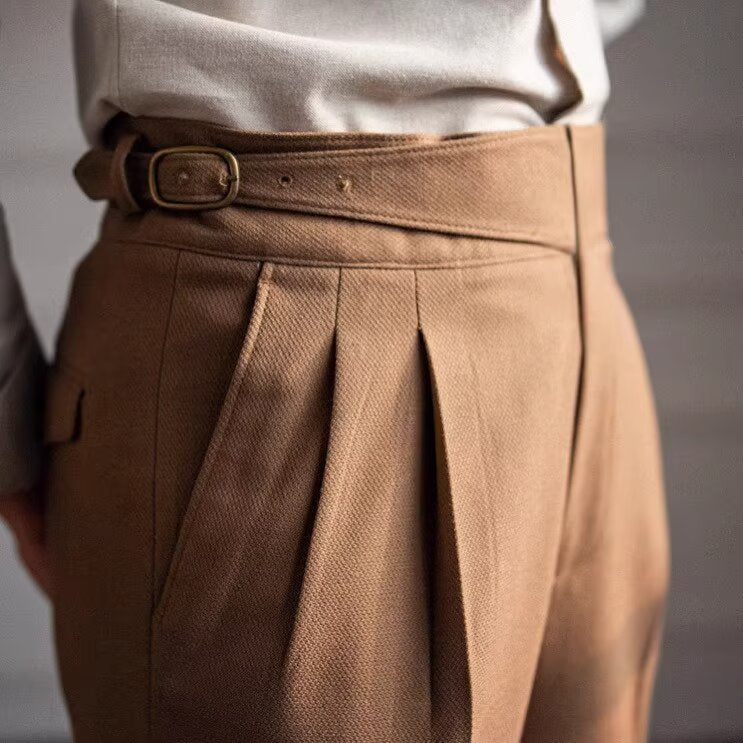 High Waist Straight Leg Business Casual Trousers