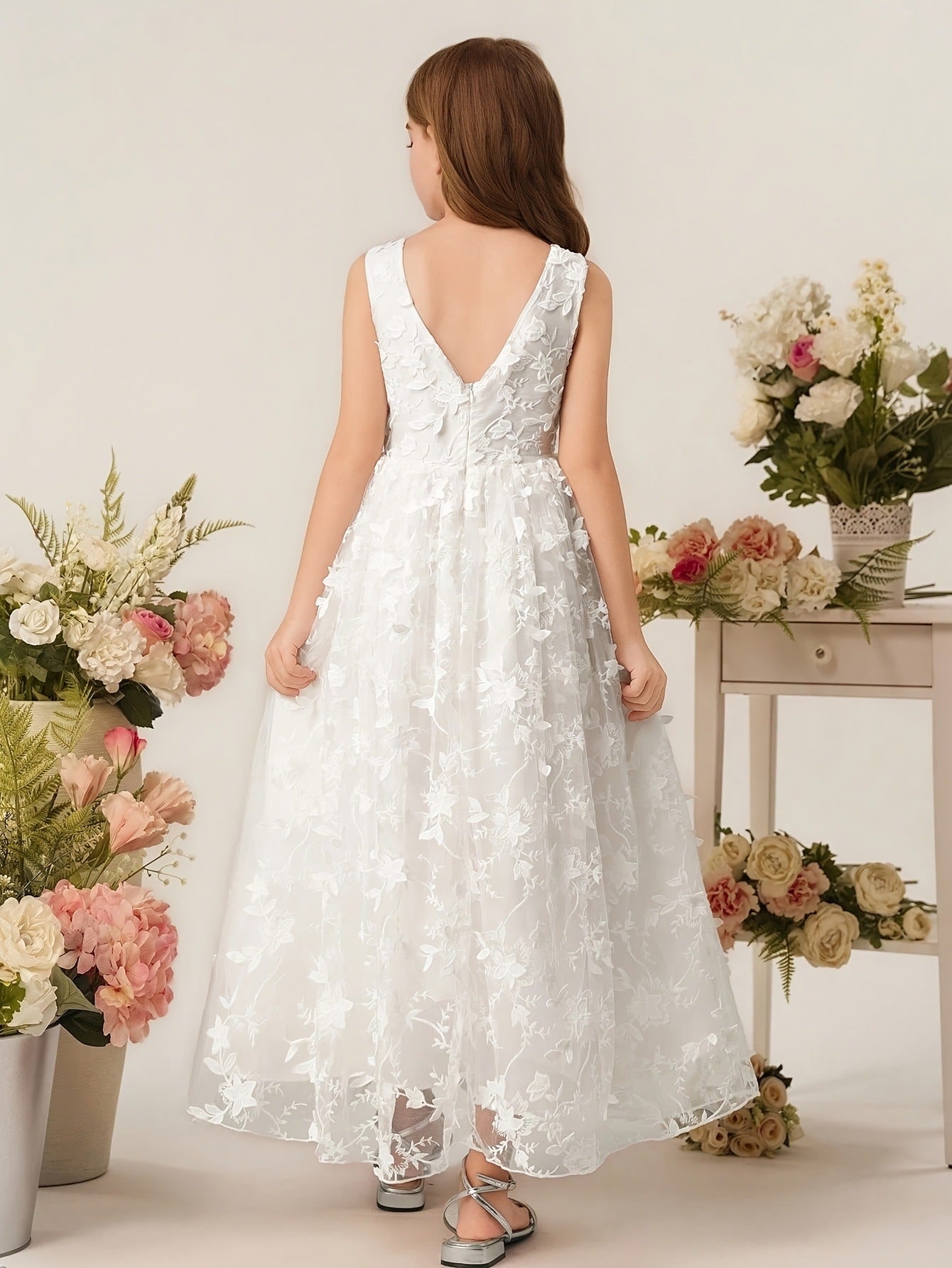 Girl's Princess Lace Dress