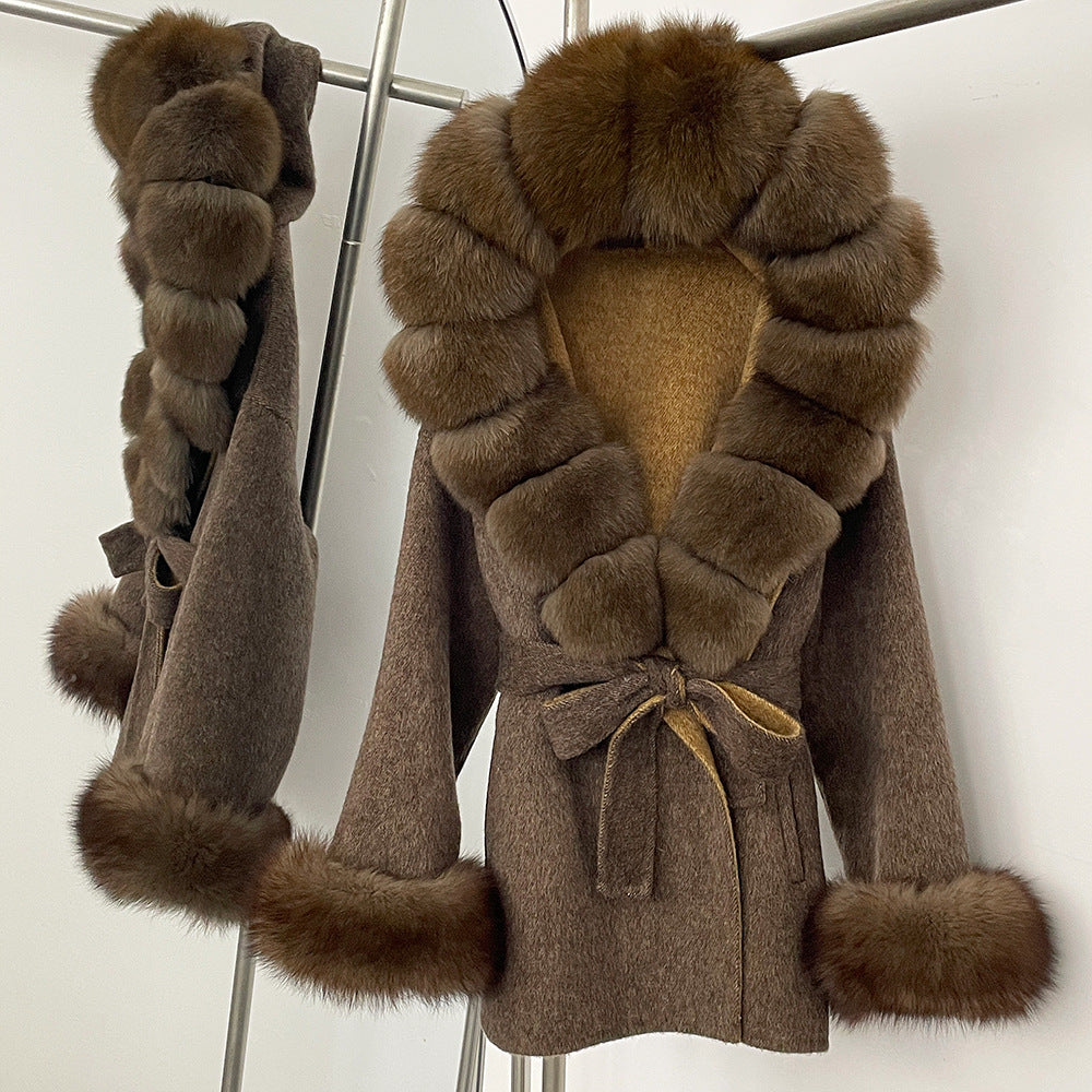 Double-Sided Wool Coat Women's Woolen Coat