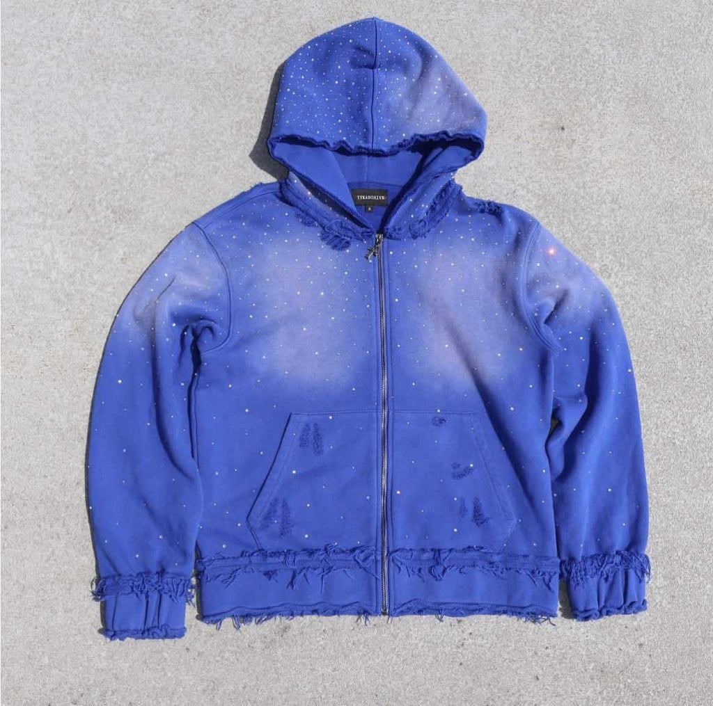 Men's Star Print Hooded Sweatshirt