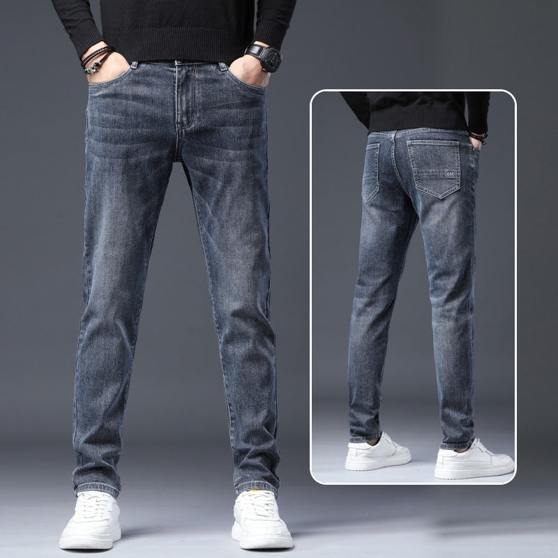 Men's straight-leg jeans