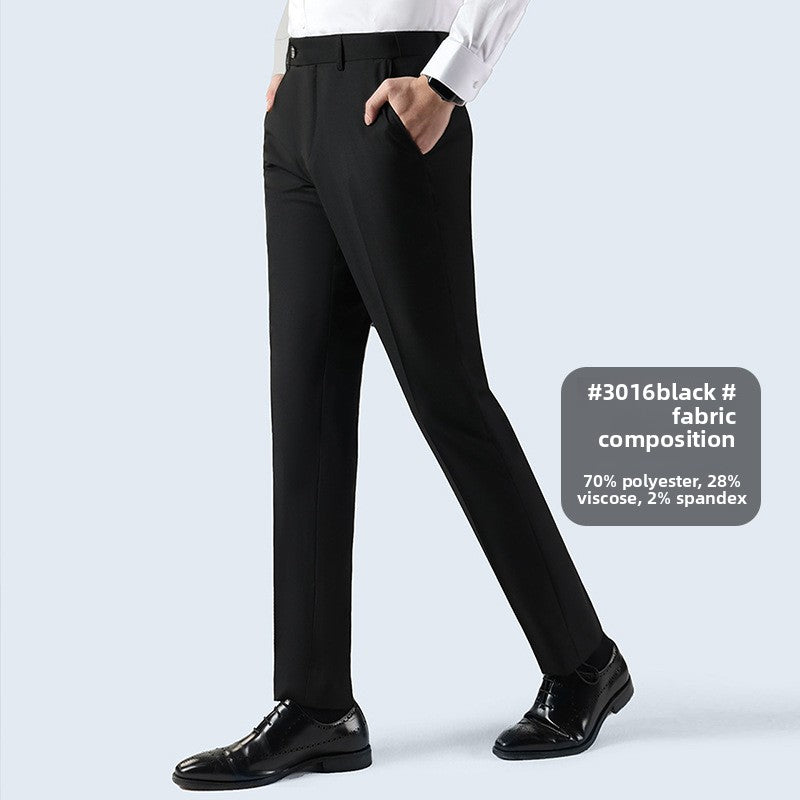 Men's Formal Straight-Leg Trousers
