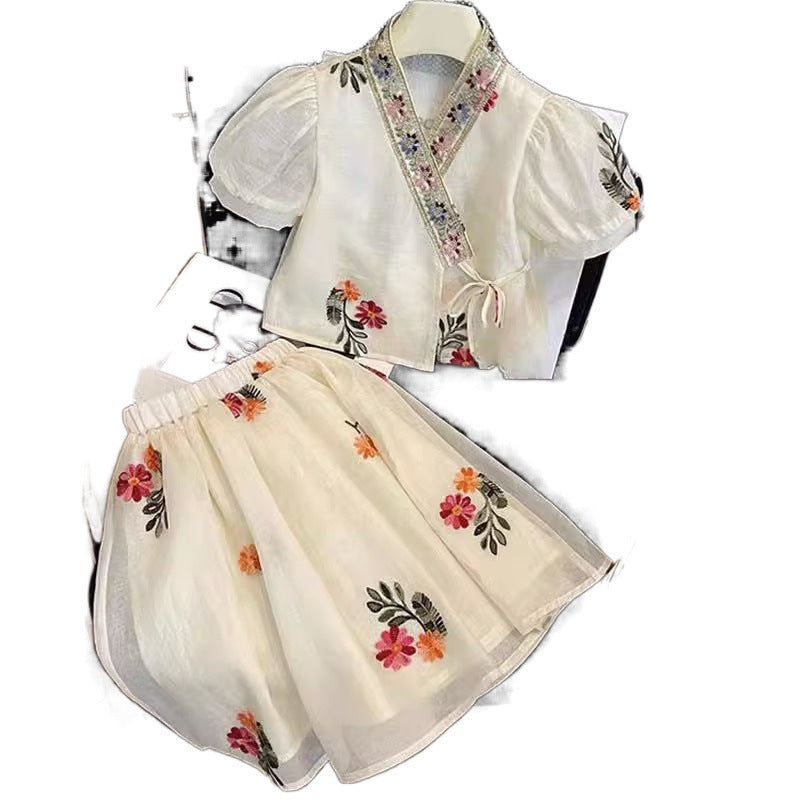Childrens Hanfu Two-Piece Dress