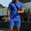 Loose lapel T-shirt suit for men