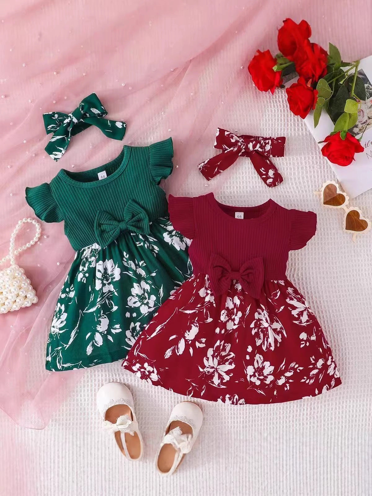 Girls' Floral Princess Dress