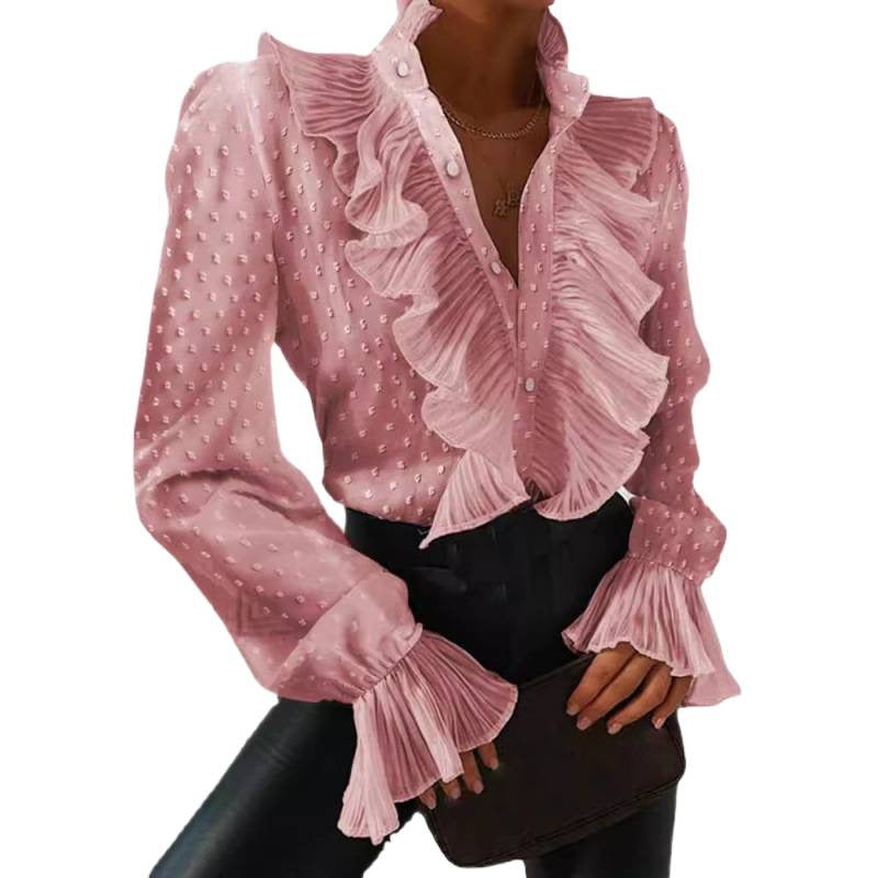 Long-sleeved blouse