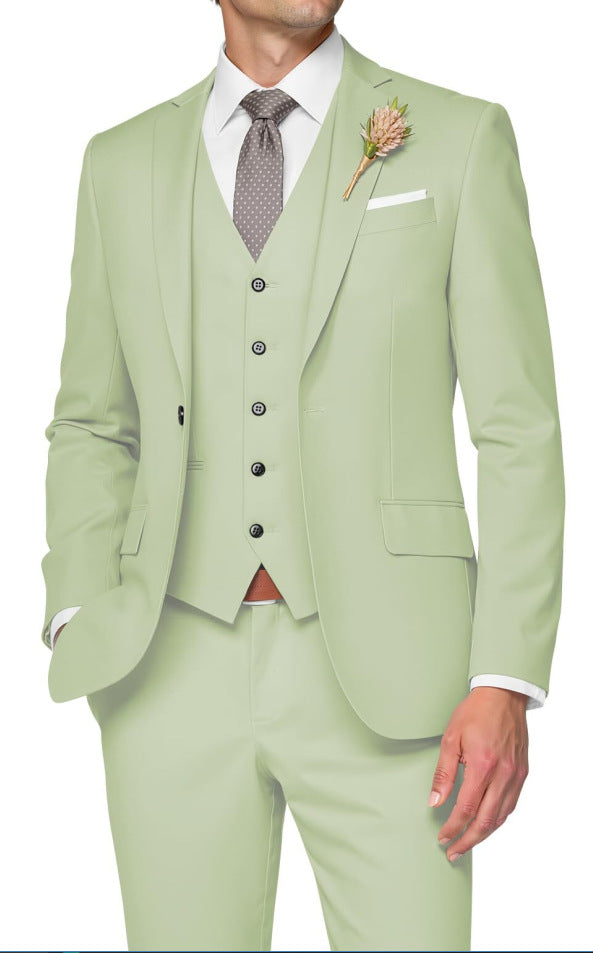 Men's Three-Piece Slim Fit Suit