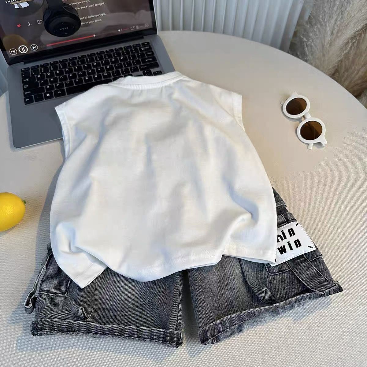 Boys' Summer Corduroy Outfit