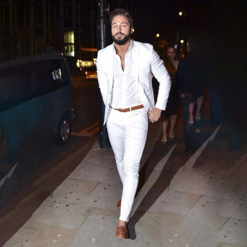 Custom Two-Piece Slim Fit Business Suit