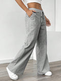 Striped trousers, casual and versatile