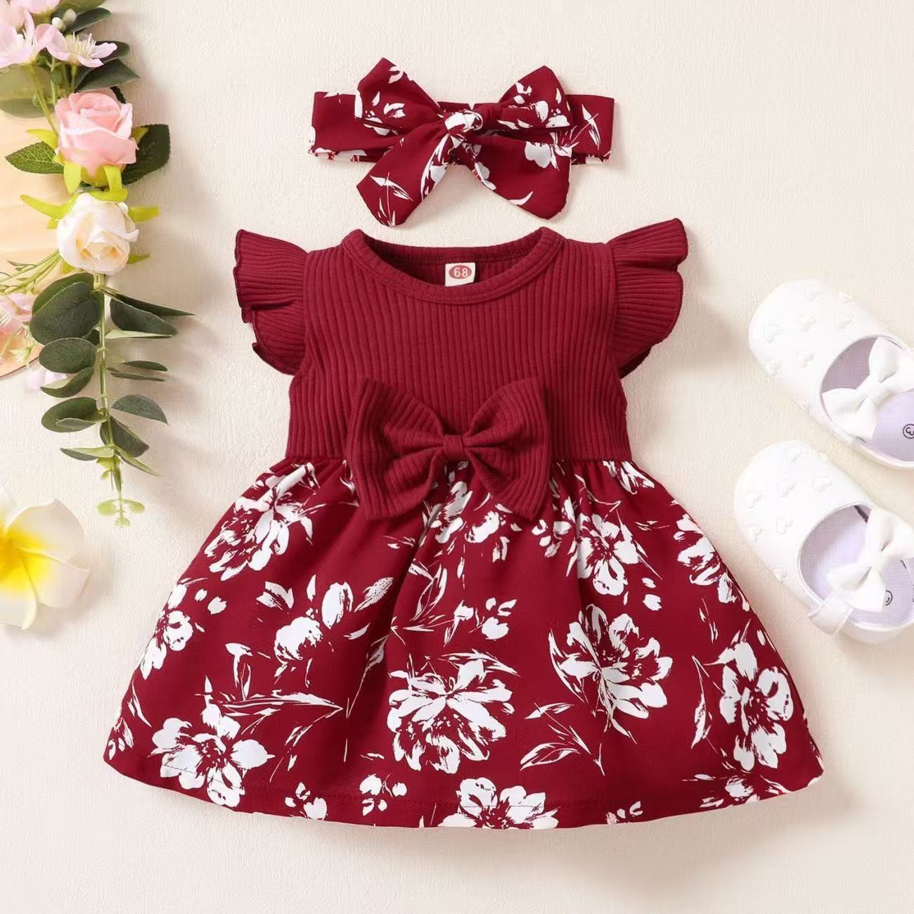 Girls' Floral Princess Dress