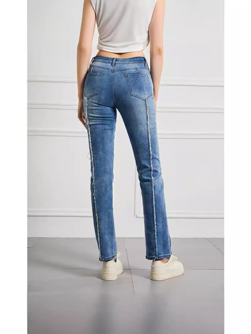 Women's Slim Fit Mid-Rise Stretch Jeans