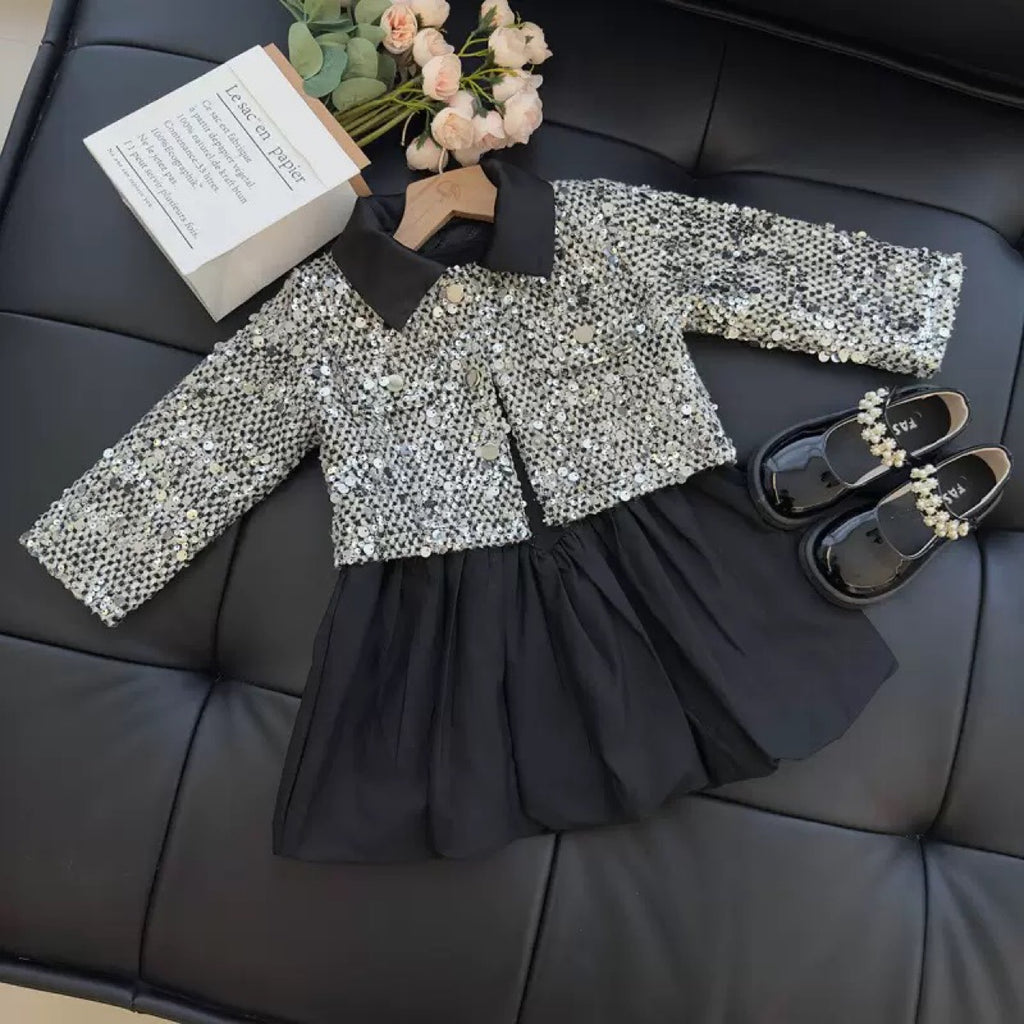 Girl's Suit - Two-piece set jacket and short skirt