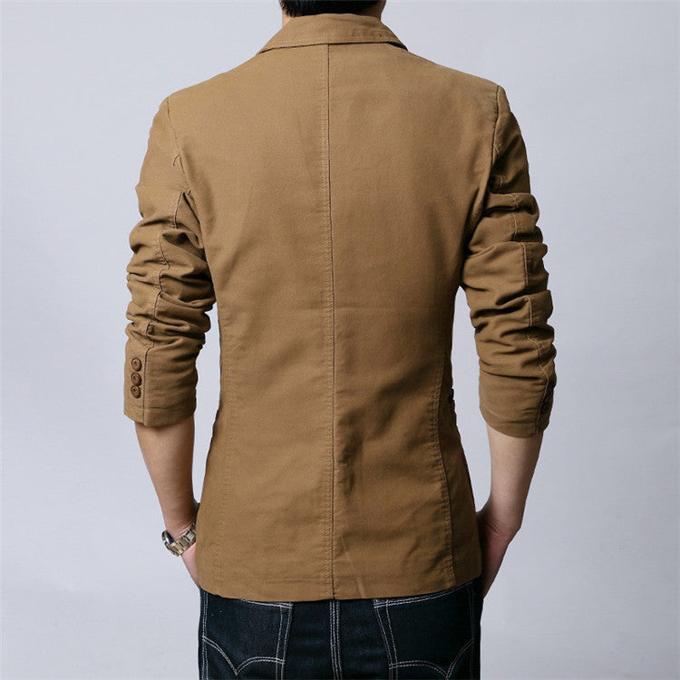 Slim Fit Cotton Suit Jacket