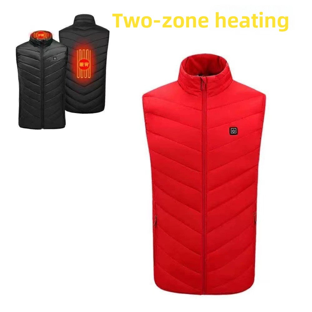 USB Electric Heating Vest with Multiple Warm Zones