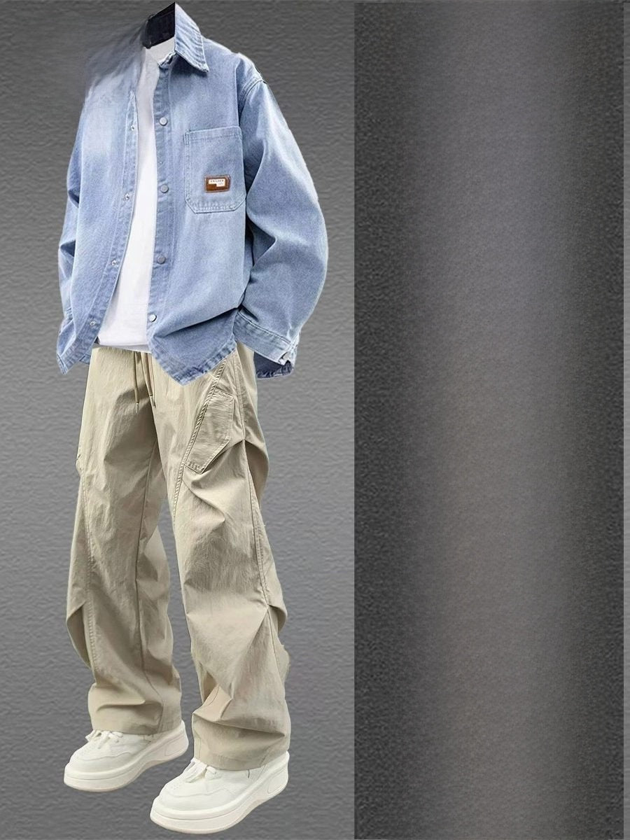 Men's Denim Jacket and Pants Outfit Set