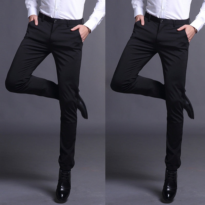 Men's casual stretch slim-fit skinny trousers