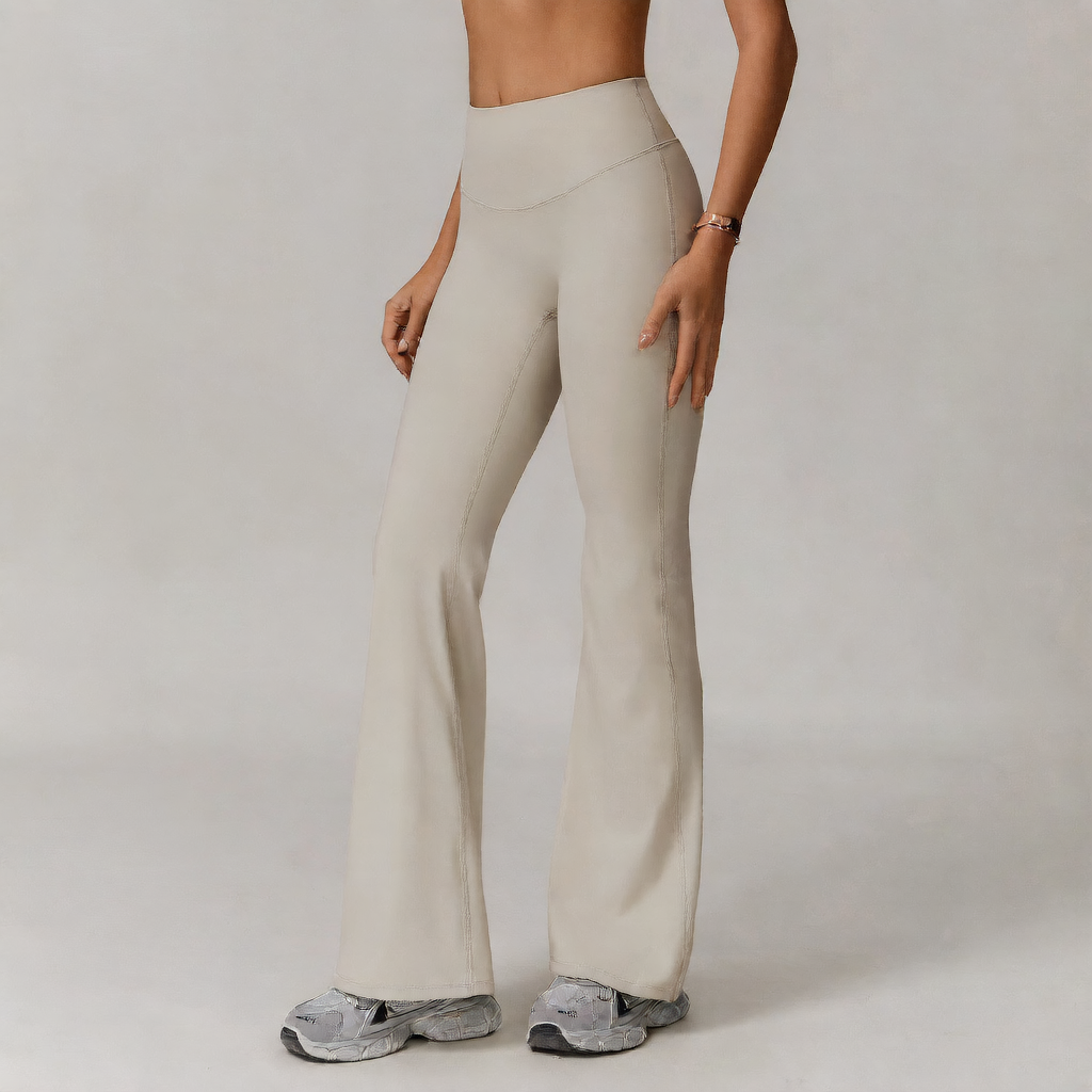 Women's wide-leg flared trousers