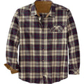 Men's Loose Fit Plaid Long Sleeve Shirt