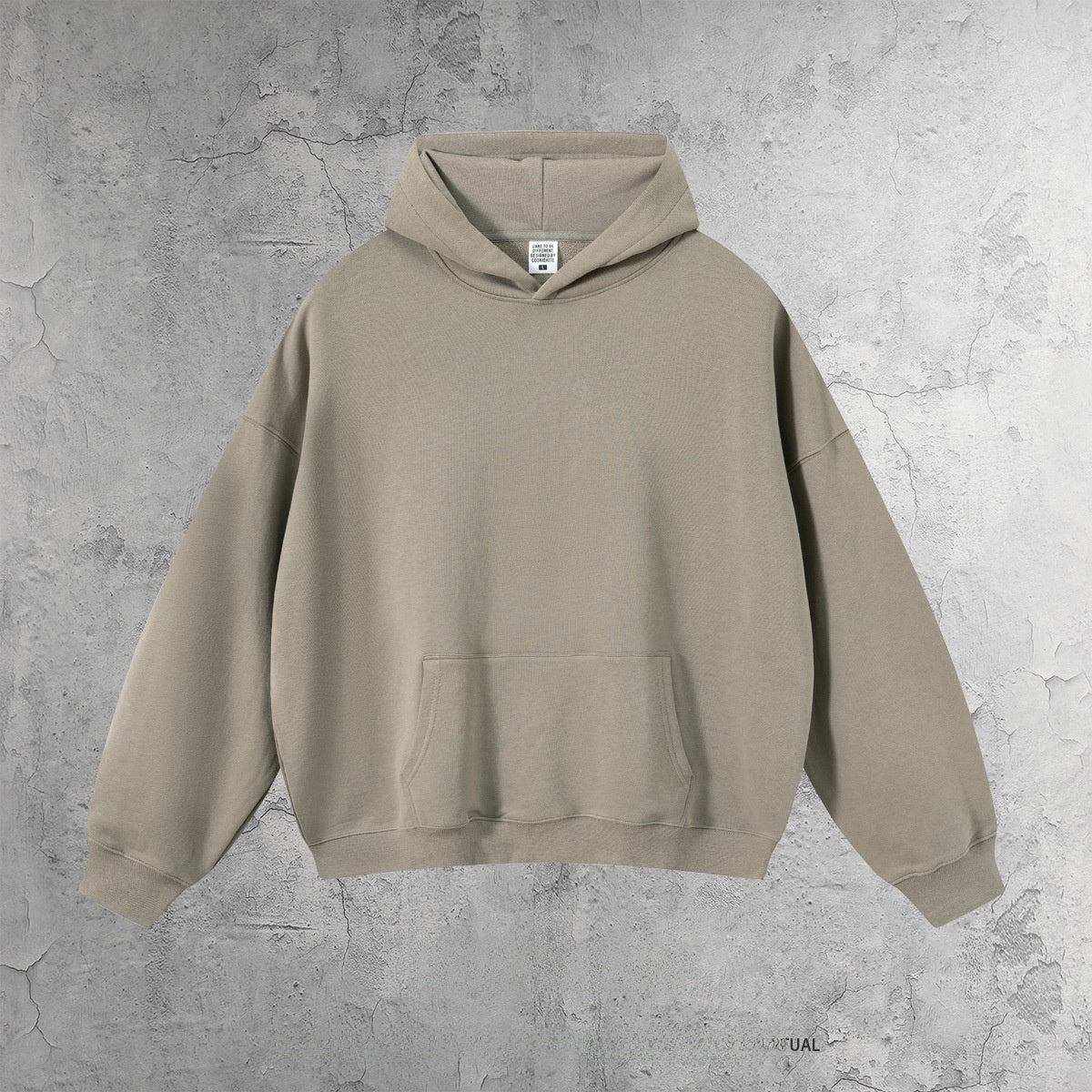Men's hooded pullover sweatshirt and tapered pants