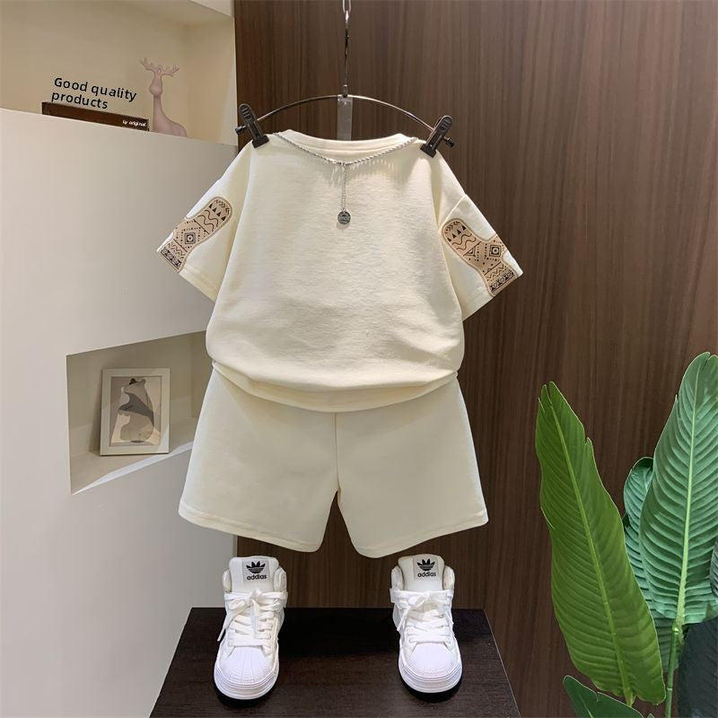Boys Short Sleeve T-Shirt and Pants Set