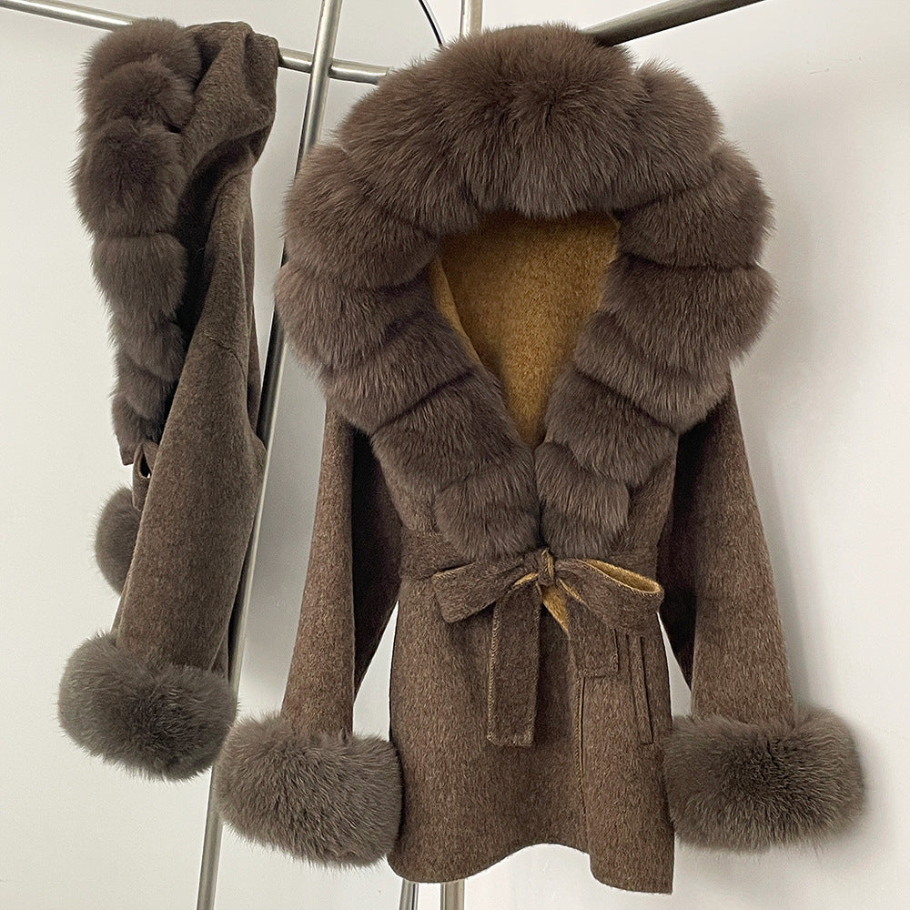 Double-Sided Wool Coat Women's Woolen Coat