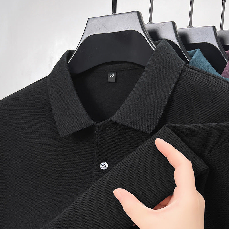 Long-staple cotton men's polo shirt