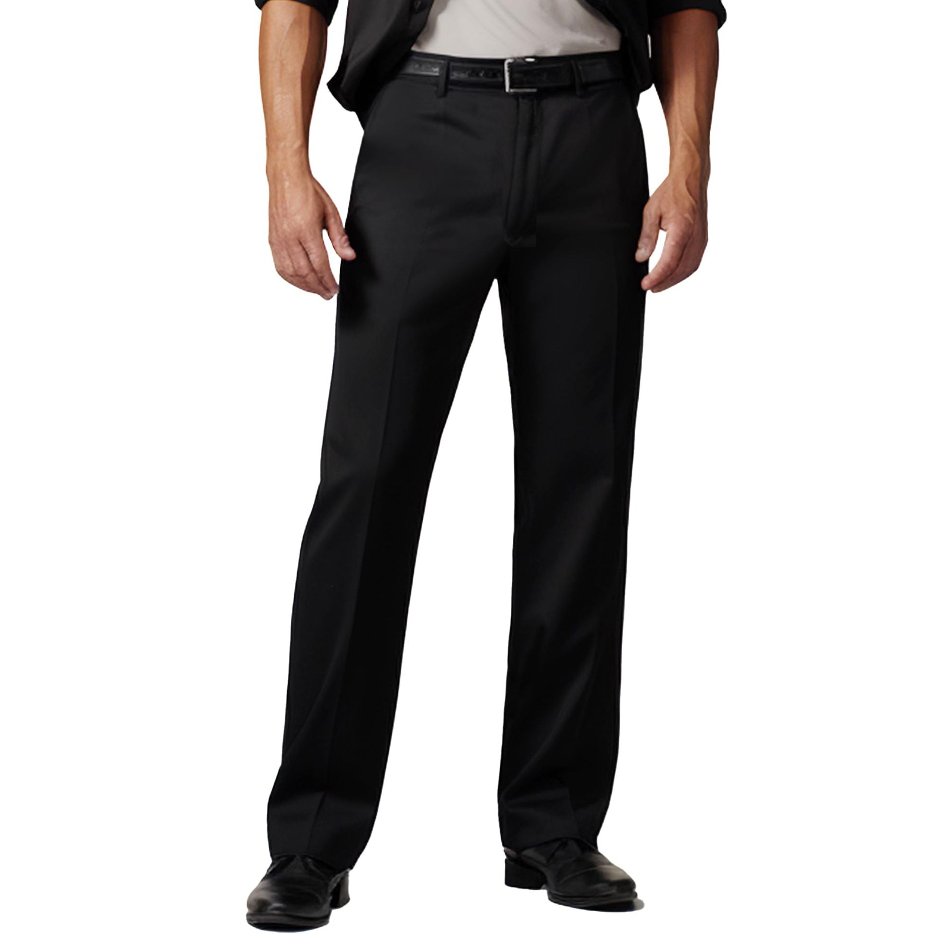 Men's Straight Fit Cotton Blend Trousers