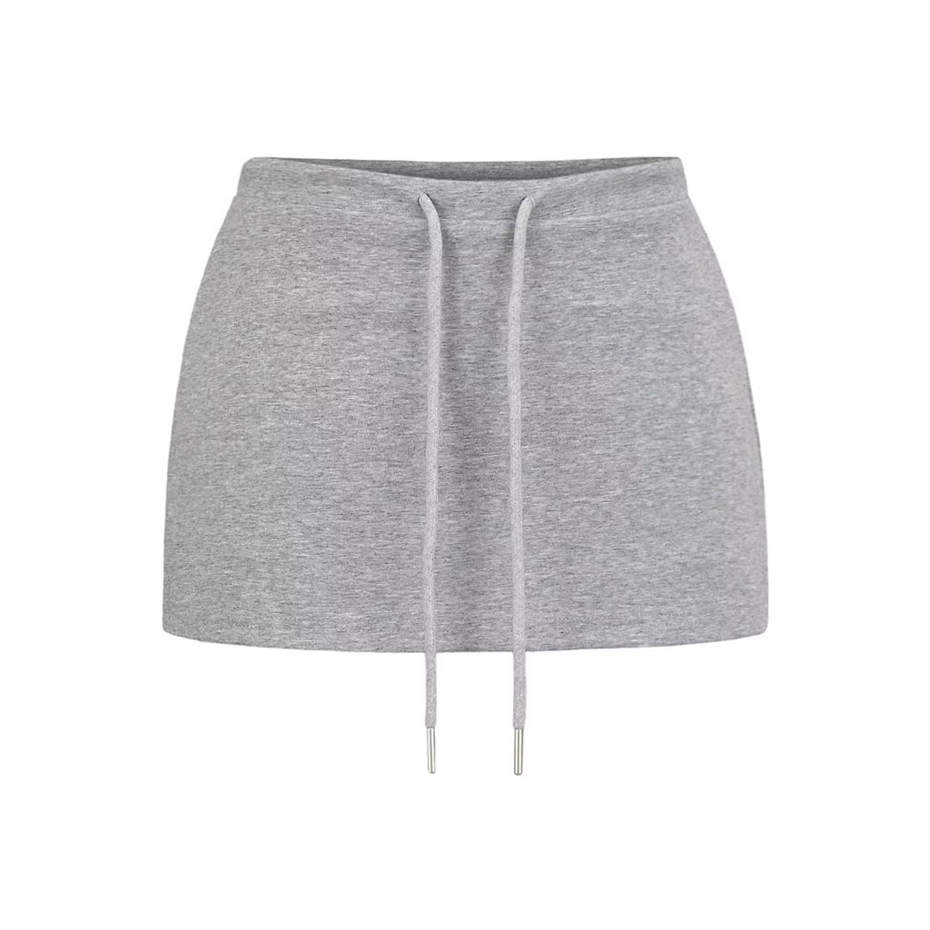 Shaping low-waist A-line half-length skirt
