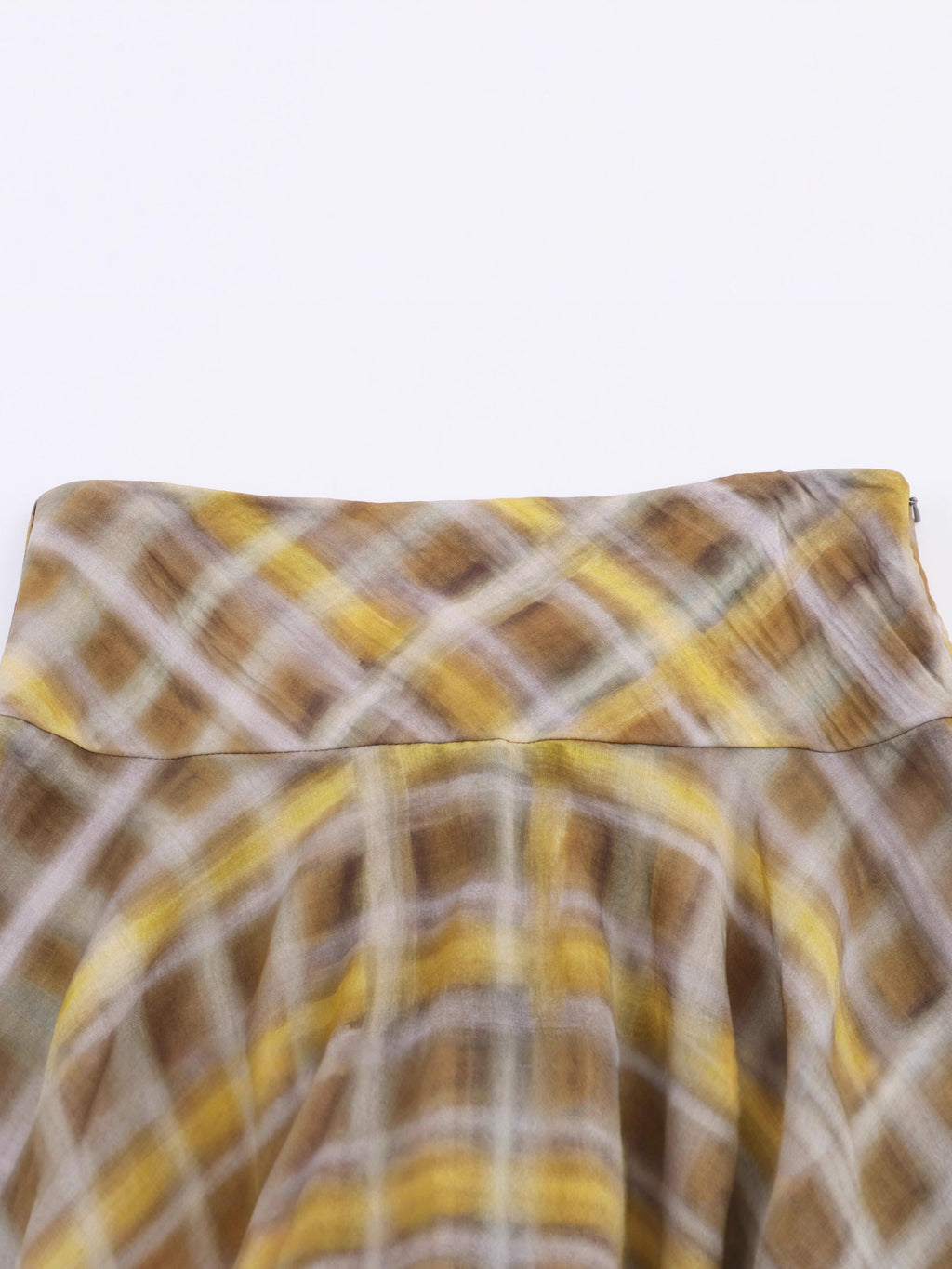 Plaid Cape Top and Midi Skirt Set