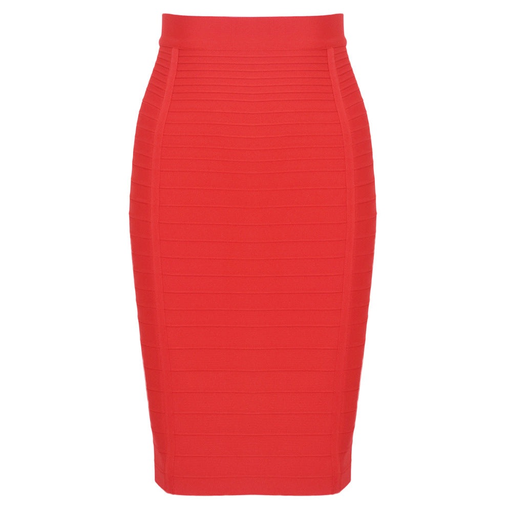 High-waisted bodycon skirt