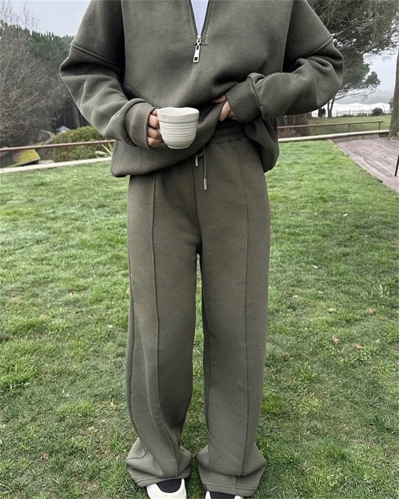 Women's Tweed Sport Suit Two-Piece Set