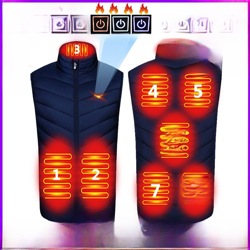 Electric Heating Vest with Adjustable Temperature Control