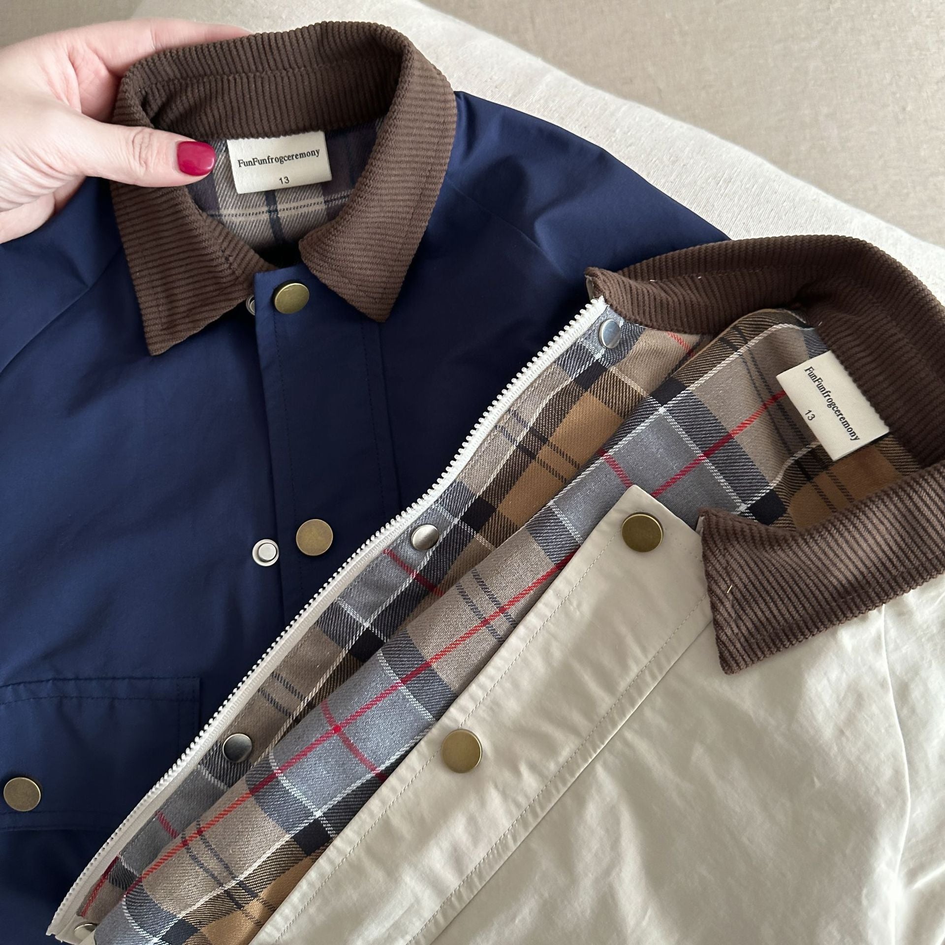 Children's Contrast Collar Jacket