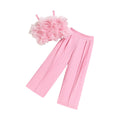 Girls' Floral Mesh Vest and Pants