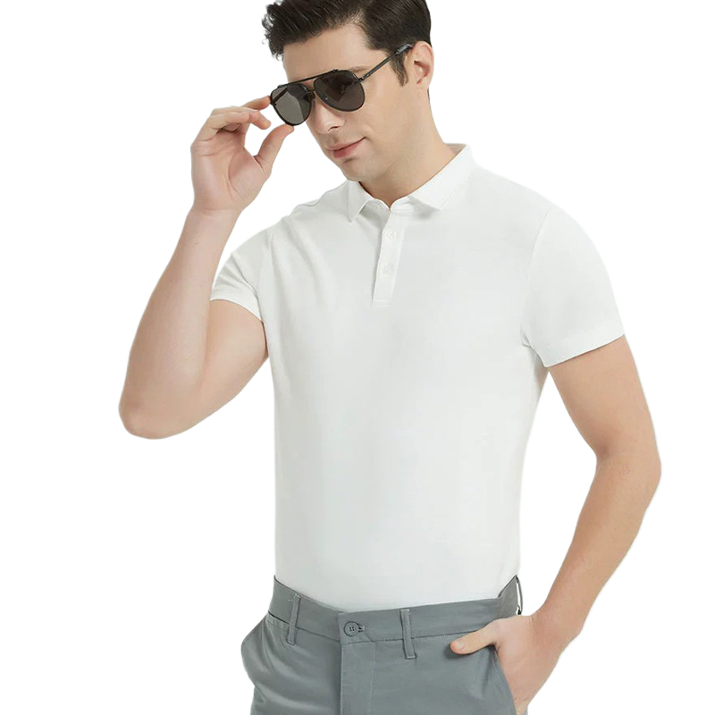 Double-Sided Cotton Polo Shirt for Men