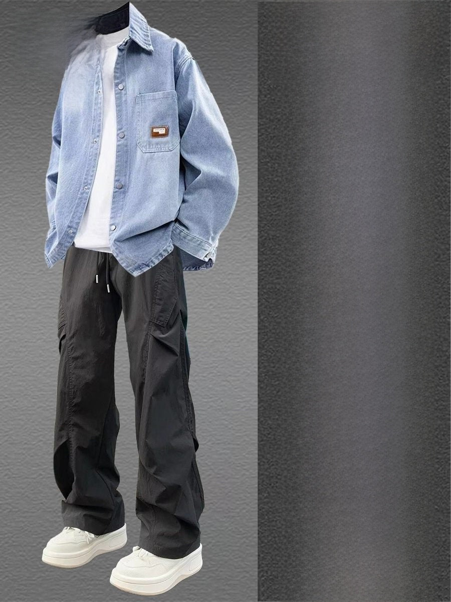 Men's Denim Jacket and Pants Outfit Set
