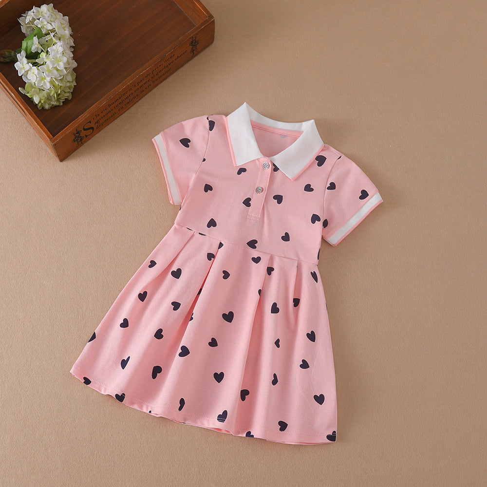 Girls' Cotton A-Line Dress