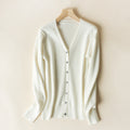Women's V-neck Long Sleeve Cardigan