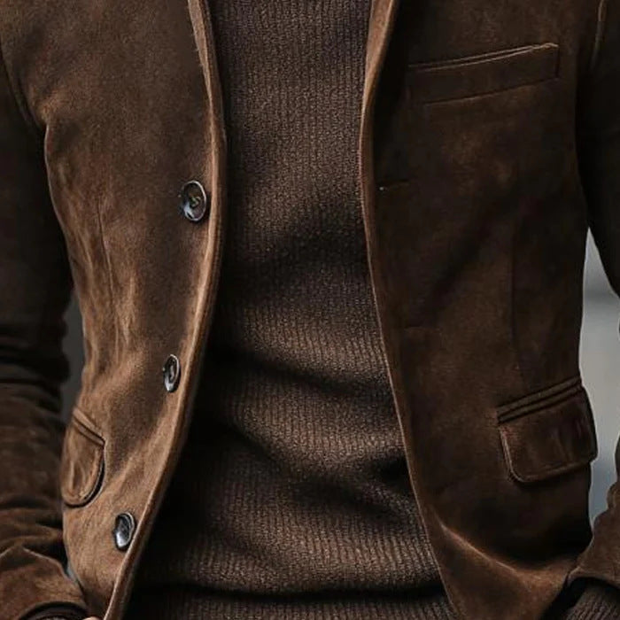 Retro Suede Work Jacket for Men