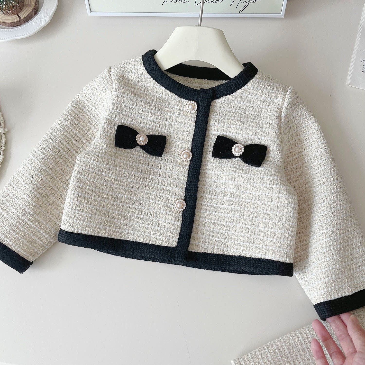 Children's Cardigan Jacket and Skirt Set